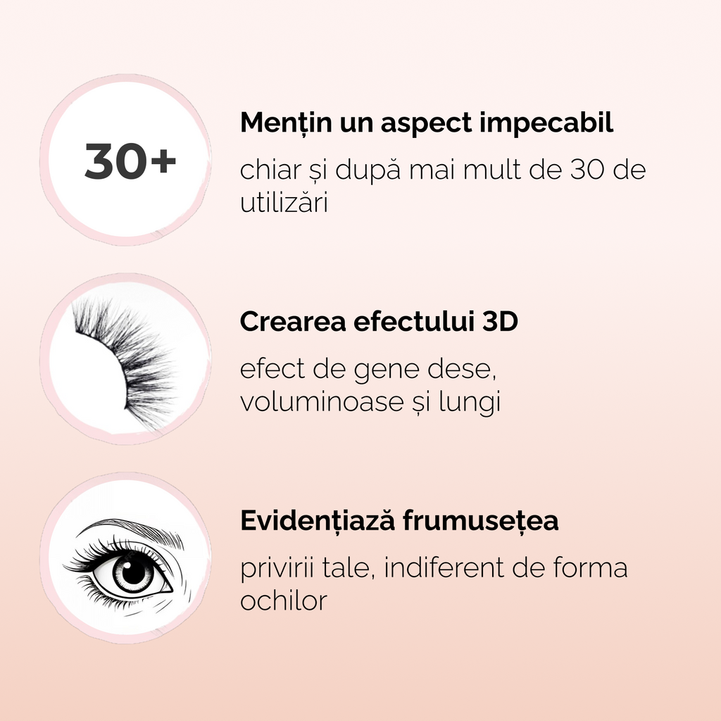 Set de gene cu fixare magnetică - Glimmer Gaze