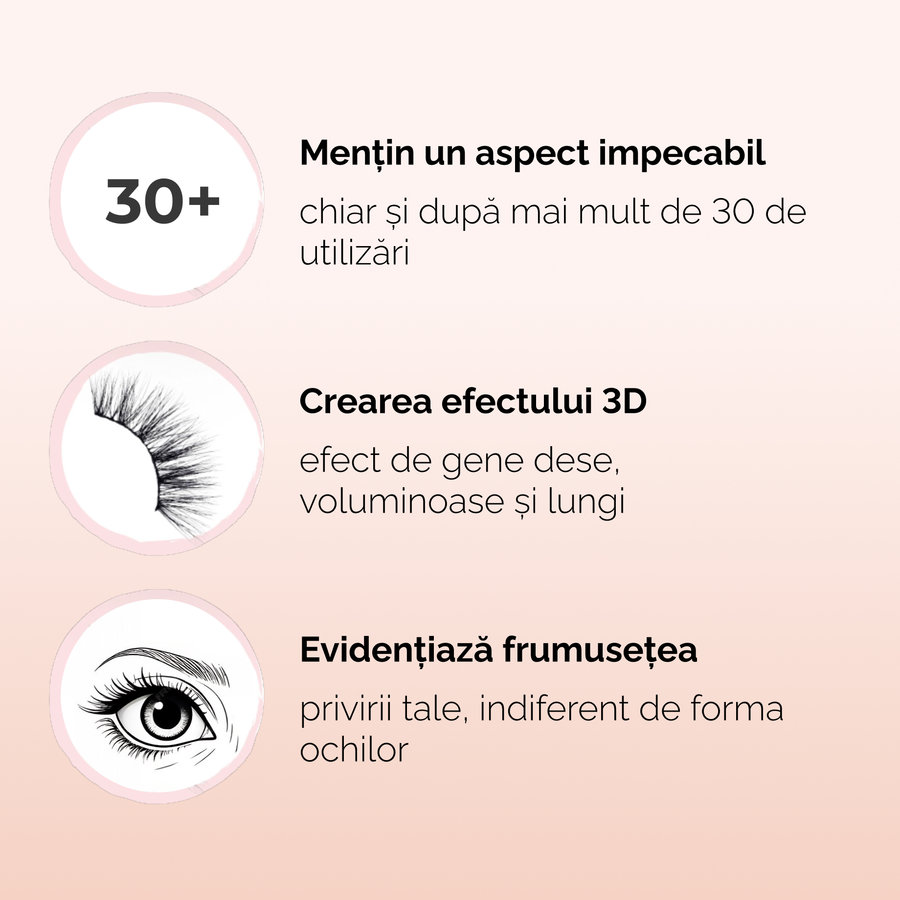 Set de gene cu fixare magnetică - Glimmer Gaze