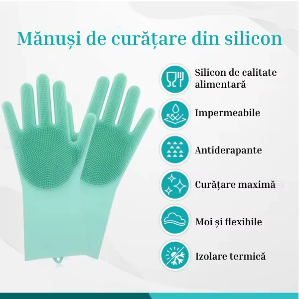 Mănuși din Silicon pentru Curățenie