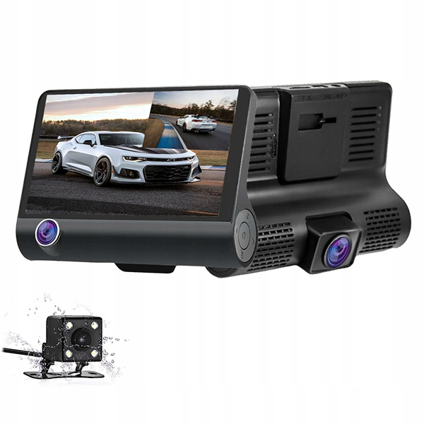 Sistem Cameră Auto 3-in-1 FullHD cu Cameră Spate