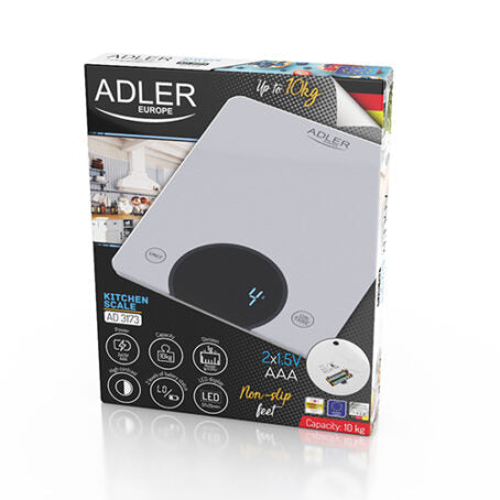 Cântar de bucătărie Adler 1 g - 10 kg