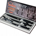 Cuțite din Ceramică – Set Profesional 4 Piese (Negre)